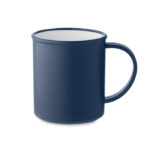 Vintage Kaffeebecher PP Blau als Werbeartikel mit Logodruck