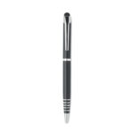 Drehkugelschreiber mit Stylus Schwarz, Rückansicht