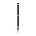 Drehkugelschreiber mit Stylus Schwarz, geöffnet dargestellt