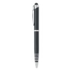 Drehkugelschreiber mit Stylus Schwarz von oben
