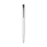 Drehkugelschreiber mit Stylus Weiß, Rückansicht