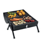 Tragbarer BBQ Grill, Rückansicht