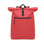 Rolltop-Rucksack 600D Rot als Werbeartikel mit Logodruck