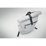 Rolltop-Rucksack 600D Weiß, Detailaufnahme des Materials
