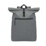 Rolltop-Rucksack 600D Grau als Werbeartikel mit Logodruck
