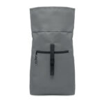 Rolltop-Rucksack 600D Grau, Seitenansicht
