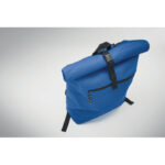 Rolltop-Rucksack 600D Blau, Detailaufnahme des Materials