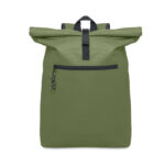Rolltop-Rucksack 600D Gruen als Werbeartikel mit Logodruck