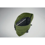 Rolltop-Rucksack 600D Gruen, Detailaufnahme des Materials