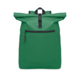 Rolltop-Rucksack 600D Gruen als Werbeartikel mit Logodruck