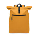 Rolltop-Rucksack 600D Orange als Werbeartikel mit Logodruck