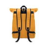 Rolltop-Rucksack 600D Orange, Rückansicht
