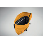 Rolltop-Rucksack 600D Orange, Detailaufnahme des Materials