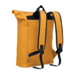 Rolltop-Rucksack 600D Orange, Seitenansicht