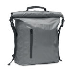Rolltop-Tasche RPET Grau, Seitenansicht