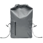 Rolltop-Tasche RPET Grau von oben