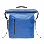 Rolltop-Tasche RPET Blau als Werbeartikel mit Logodruck