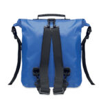Rolltop-Tasche RPET Blau, geöffnet dargestellt
