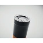 Doppelwandiger Becher 300ml Schwarz, Detailaufnahme des Materials