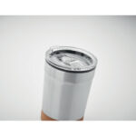 Doppelwandiger Becher 300ml Weiß, Detailaufnahme des Materials