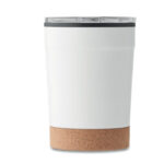 Doppelwandiger Becher 300ml Weiß von oben