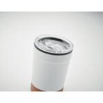 Doppelwandiger Becher 300ml Silber, Detailaufnahme des Materials