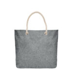 Strandtasche 220g/m² Schwarz, Rückansicht