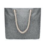 Strandtasche 220g/m² Schwarz, Seitenansicht