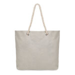 Strandtasche 220g/m² Braun, geöffnet dargestellt