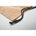 Jute Beutel mit Kordelzug – Vorderansicht