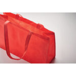 Einkaufstasche RPET Rot, Detailaufnahme des Materials