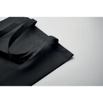 Einkaufstasche RPET Schwarz, Detailaufnahme des Materials