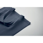 Einkaufstasche RPET Blau, Detailaufnahme des Materials