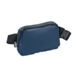 Gürteltasche 300D RPET Blau als Werbeartikel mit Logodruck