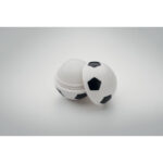 Lippenbalsam Fußball, Detailaufnahme des Materials