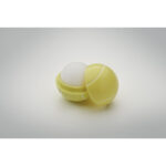 Lippenbalsam Tennisball, Detailaufnahme des Materials
