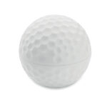 Lippenbalsam Golfball, geöffnet dargestellt
