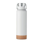 Doppelwandige Flasche 500ml Weiß, Seitenansicht