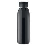 Edelstahlflasche 650ml Schwarz, Seitenansicht
