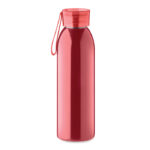 Edelstahlflasche 650ml Rot, Rückansicht