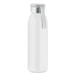 Edelstahlflasche 650ml Weiß als Werbeartikel mit Logodruck