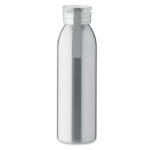 Edelstahlflasche 650ml Silber, Seitenansicht