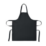 Küchenschürze Organic Cotton Schwarz, Rückansicht