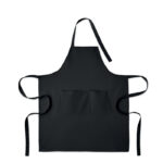 Küchenschürze Organic Cotton Schwarz von oben