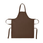 Küchenschürze Organic Cotton Braun, Rückansicht