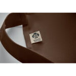 Küchenschürze Organic Cotton Braun, geöffnet dargestellt