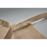Küchenschürze Organic Cotton Braun, Detailaufnahme des Materials