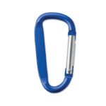 Karabinerhaken Aluminium Blau als Werbeartikel mit Logodruck
