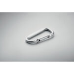 Karabinerhaken Aluminium Silber, Detailaufnahme des Materials
