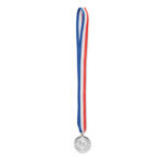 Medaille 5cm Silber mit markiertem Druckbereich für Ihr Logo